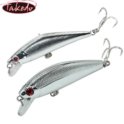 TAKEDO FF01 Wobbler para lucio – Señuelo pececillo plata