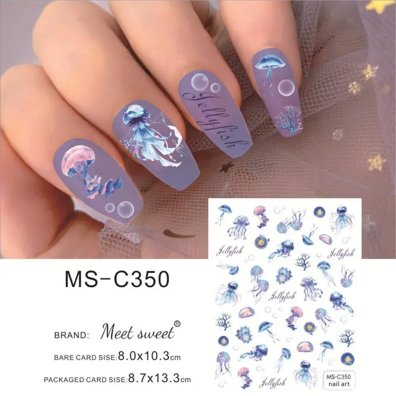 Pegatinas adhesivas para uñas, 1/2/3 piezas, cómodas, no tóxicas e inofensivas, a la moda, ultrafinas, resistentes al agua, duraderas - imagen 2