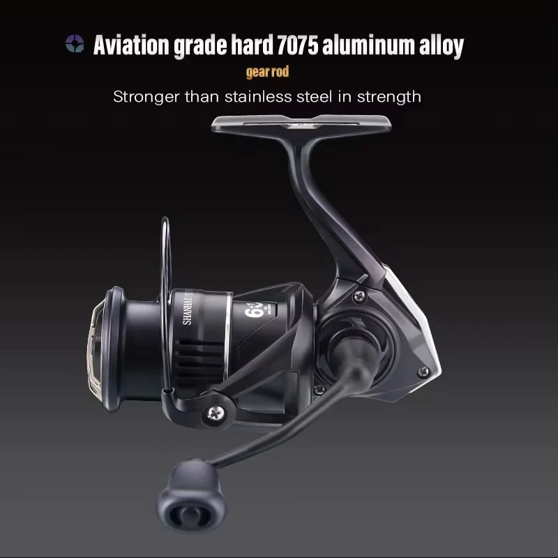 Carrete de pesca giratorio ligero DEUKIO, 6 + 1 rodamientos de bolas, cuerpo de fibra de carbono de arrastre de 8kg, antiagua de mar para bobina de pesca de agua salada - imagen 4