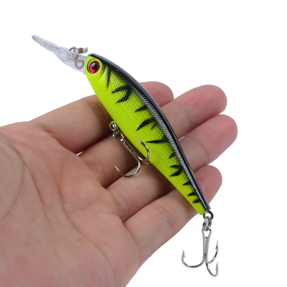 Señuelo de pesca Minnow, Jerkbait, cebo duro de plástico Artificial, Wobblers, Crankbait, Lucio, aparejos de pesca, 1 ud. - imagen 5