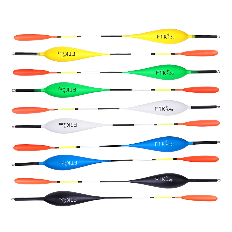 FTK-flotador de Pesca colorido, boya Vertical, aparejos de Pesca, 2g-5g, 10 unids/lote por paquete - imagen 2