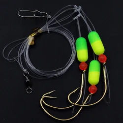 Aparejo Pompano ZYZ con 3 Ganchos Drop Loop 1/0 para Surf
