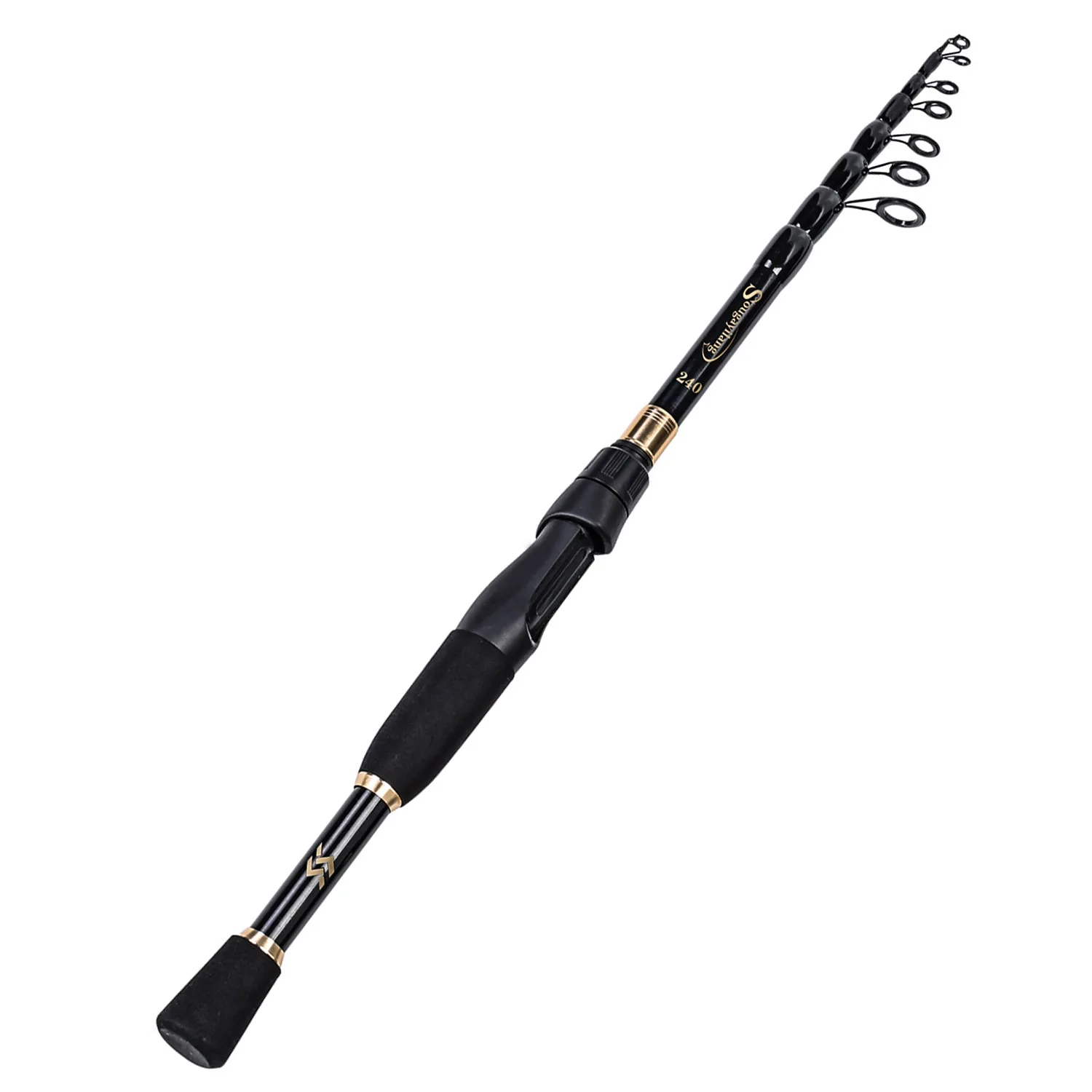 black spinning rod