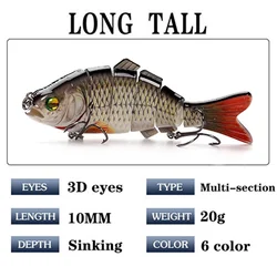 Swimbait multiarticulado para lucio y lubina
