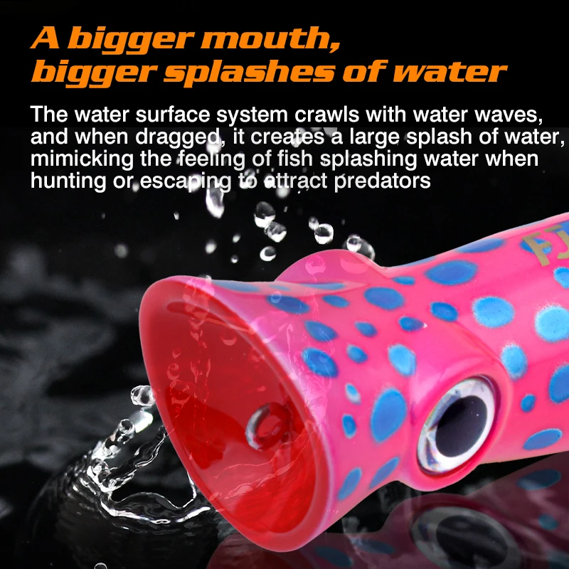 Popper FJORD Glow – Swimbait de superficie para lucio y lubina - imagen 3