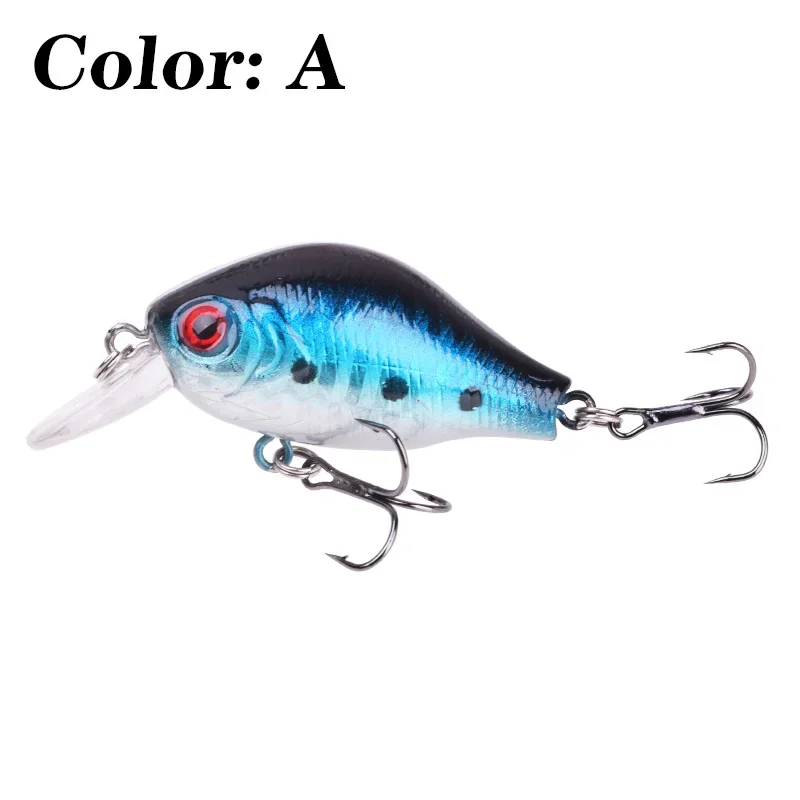 5 uds señuelo de pesca con manivela colores mezclados Set 5,5 cm 8g Isca Minnow Wobblers Swimbait cebo Artificial lubina Crankbait aparejos de pesca - imagen 4