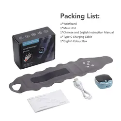 5 modos de masaje Masajeador de muñeca 3 en 1 Alivio rápido de la fatiga 9 niveles de intensidad Masajeador de mano de muñeca Portátil de larga duración