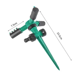 Aspersor de jardín automático giratorio para riego de césped