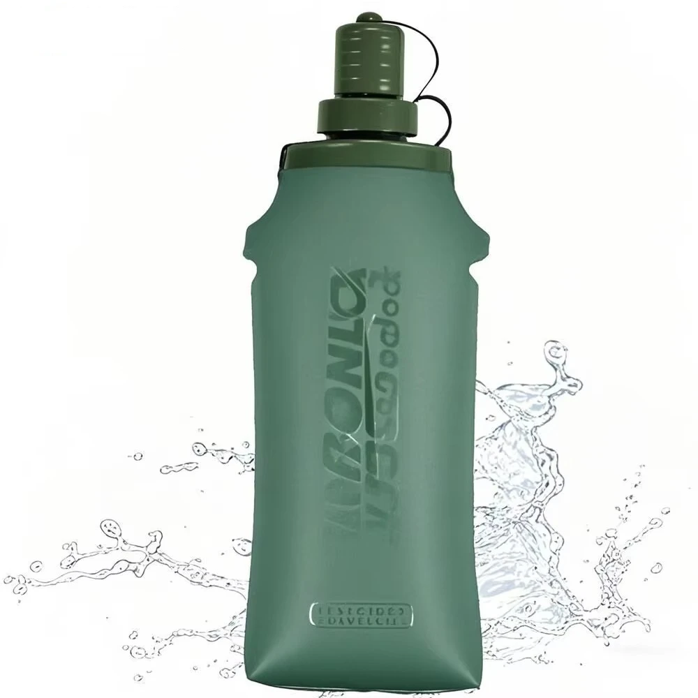 Bolsa de agua blanda para deportes al aire libre, botella de agua para maratón, hervidor plegable para correr, matraz de hidratación de TPU para correr, paquete de hidratación - imagen 2