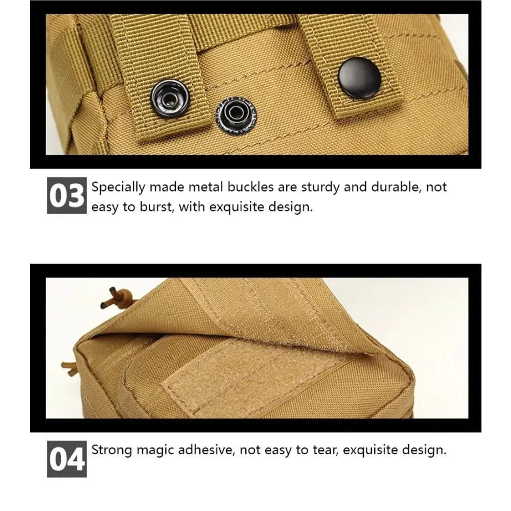 Bolso de hombro al aire libre de gran capacidad, bolso de nailon multifuncional para teléfono de escalada, bolsa de herramientas de viaje duradera ajustable para Fitness - imagen 3