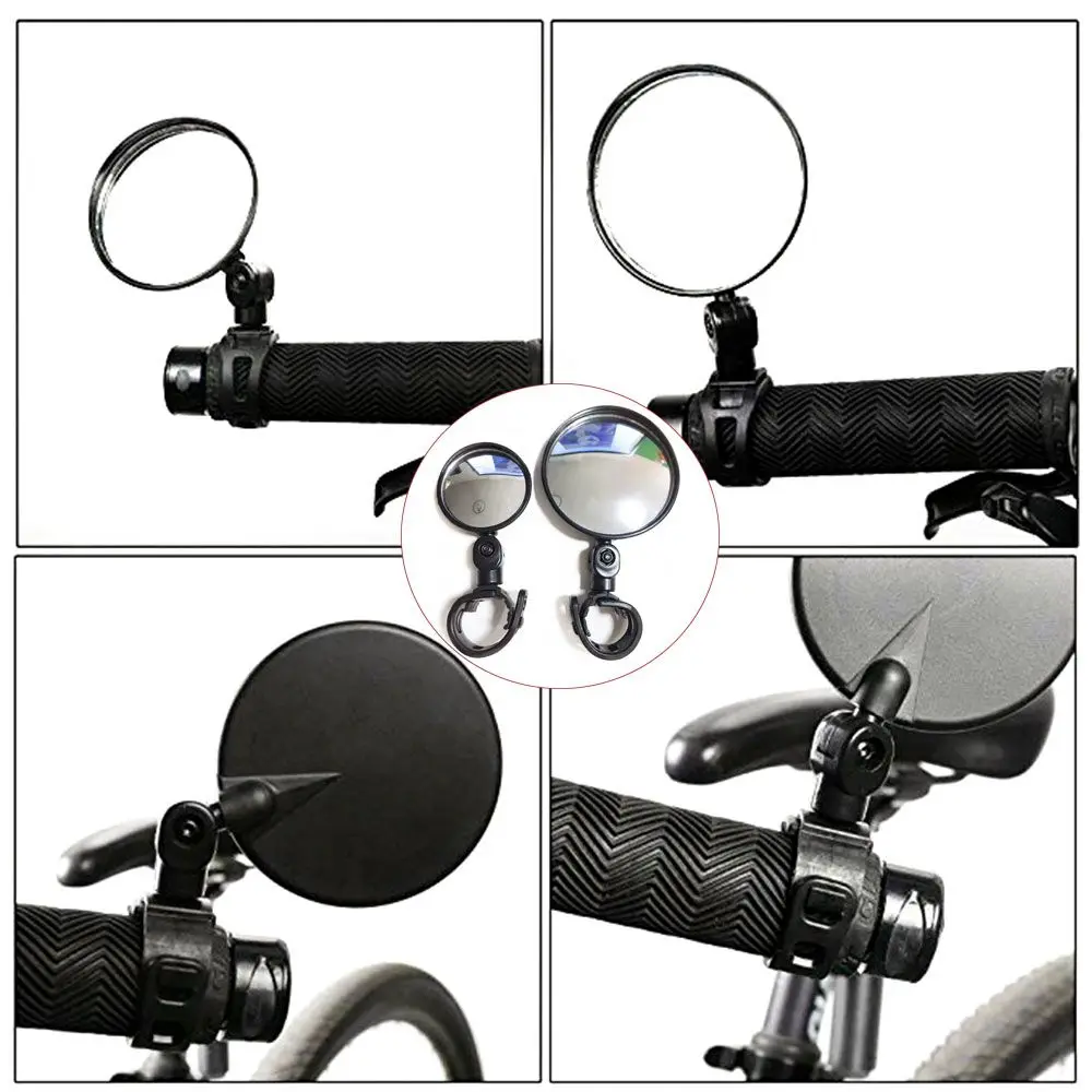Espejos retrovisores universales para manillar de bicicleta, accesorios para MTB, 360 ajustables - imagen 2