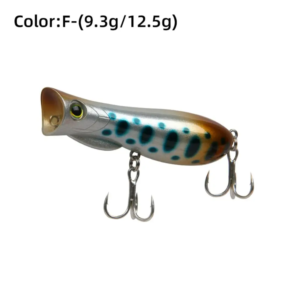 Cebo Popper Topwater de 69mm y 9,3g, diseño flotante de plástico duro, sonajero Popper de plástico duro, sonido oscilante, acción, señuelo para caminar para perros - imagen 4