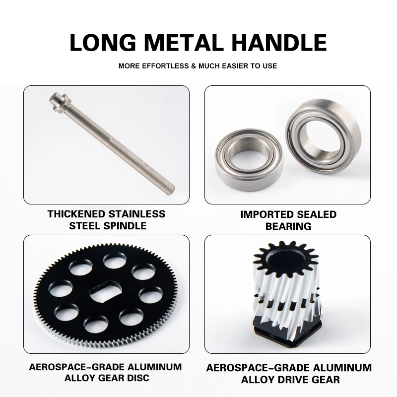 WEIHE 1 Uds. Rueda de placa de hierro de vibración lenta para pesca en el mar de metal NT200/300HG relación de alta velocidad - imagen 5