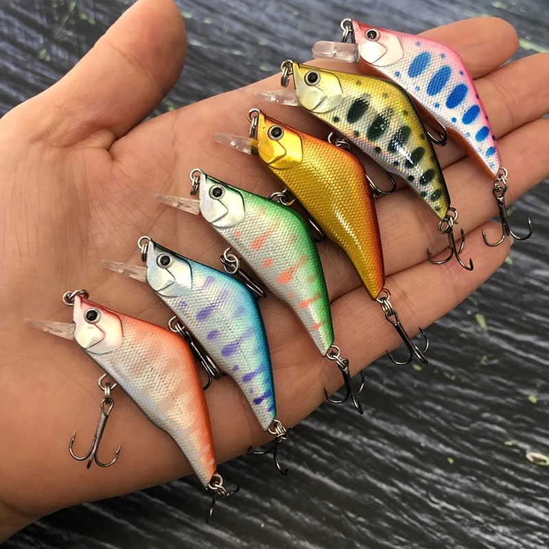 45mm 3,8g Señuelos de Pesca de pececillo que se hunden Trolling Wobblers Swimbait Pesca japonesa trucha carpa cebo duro Artificial aparejos de Pesca - imagen 3