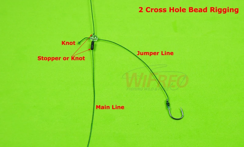 Wifreo, 100 Uds., cuentas con orificio cruzado ovaladas transparentes, aparejo Sabiki, cuentas de enlace de puente DIY, conector de 3 vías, frijoles de 2 agujeros, venta al por mayor - imagen 4