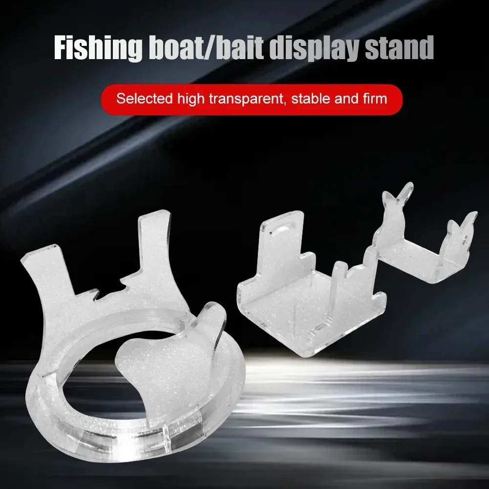 Soporte de almacenamiento de carrete de pesca, soporte de rueda de gota de agua antideslizante, estante de aparejos de pesca transparente, accesorios de pesca multifunción - imagen 3