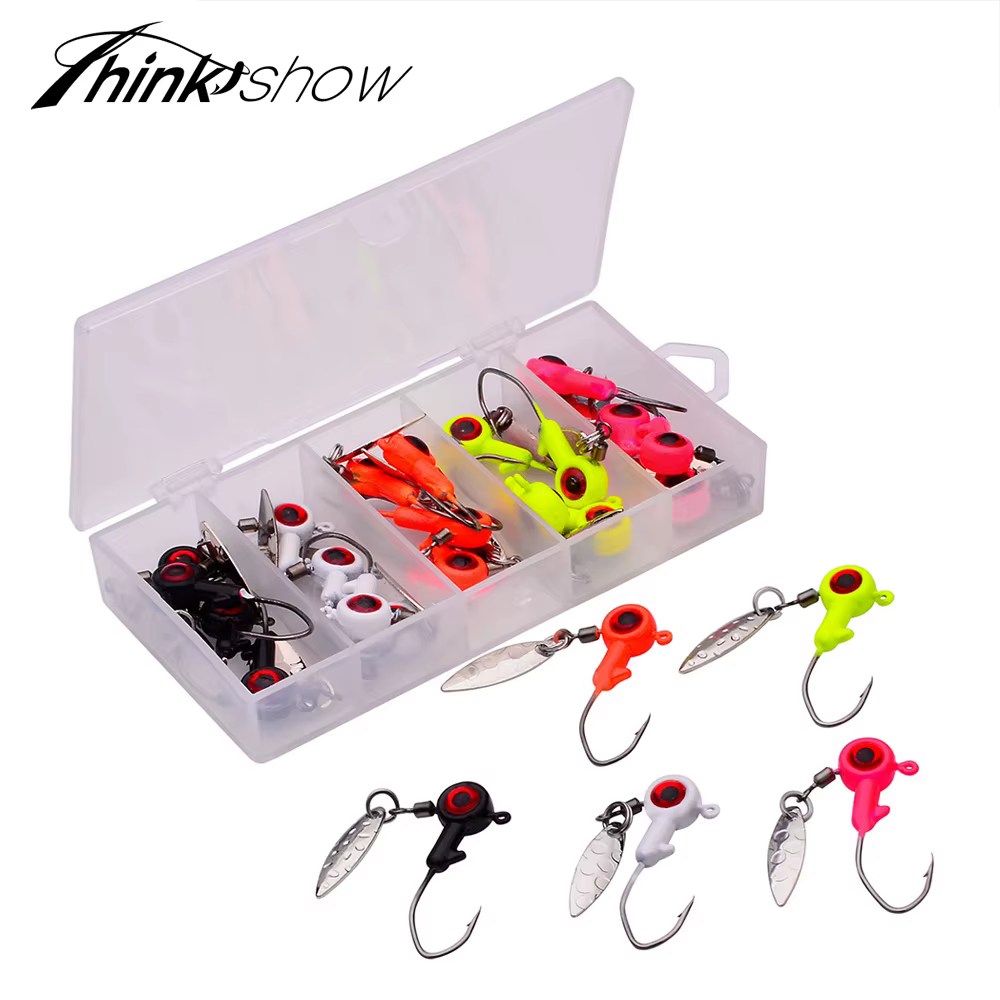 Jig Head Ics para pesca en hielo – Colores surtidos para vinilo