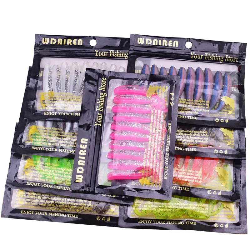 Cebos blandos T-Tail Wobblers WDAIREN embalaje