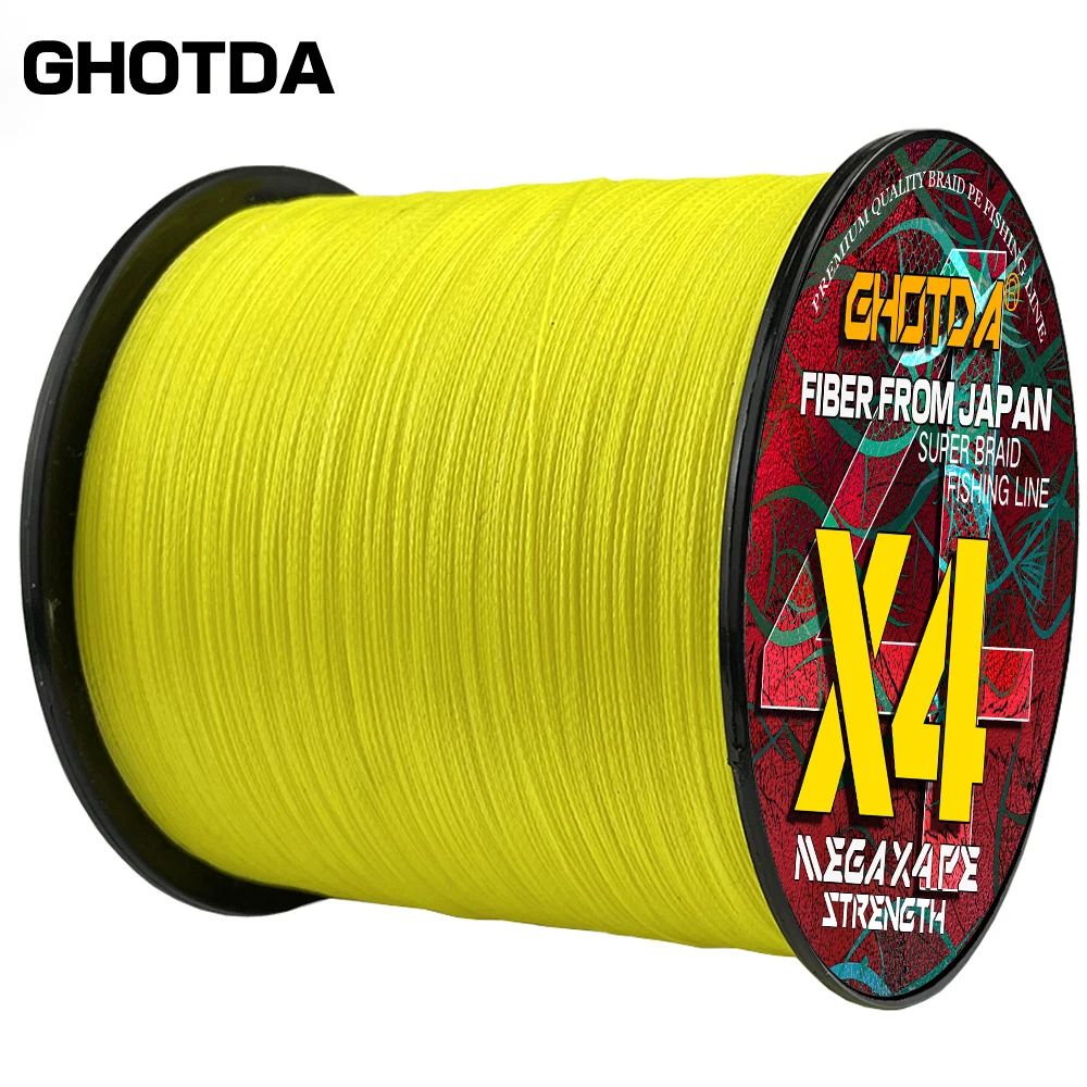 X4 100M 300M líneas de pesca trenzadas 4 hebras multicolor multifilamento línea de agua salada 10 12 18 28 35 40 50 60 80LBS para carpa