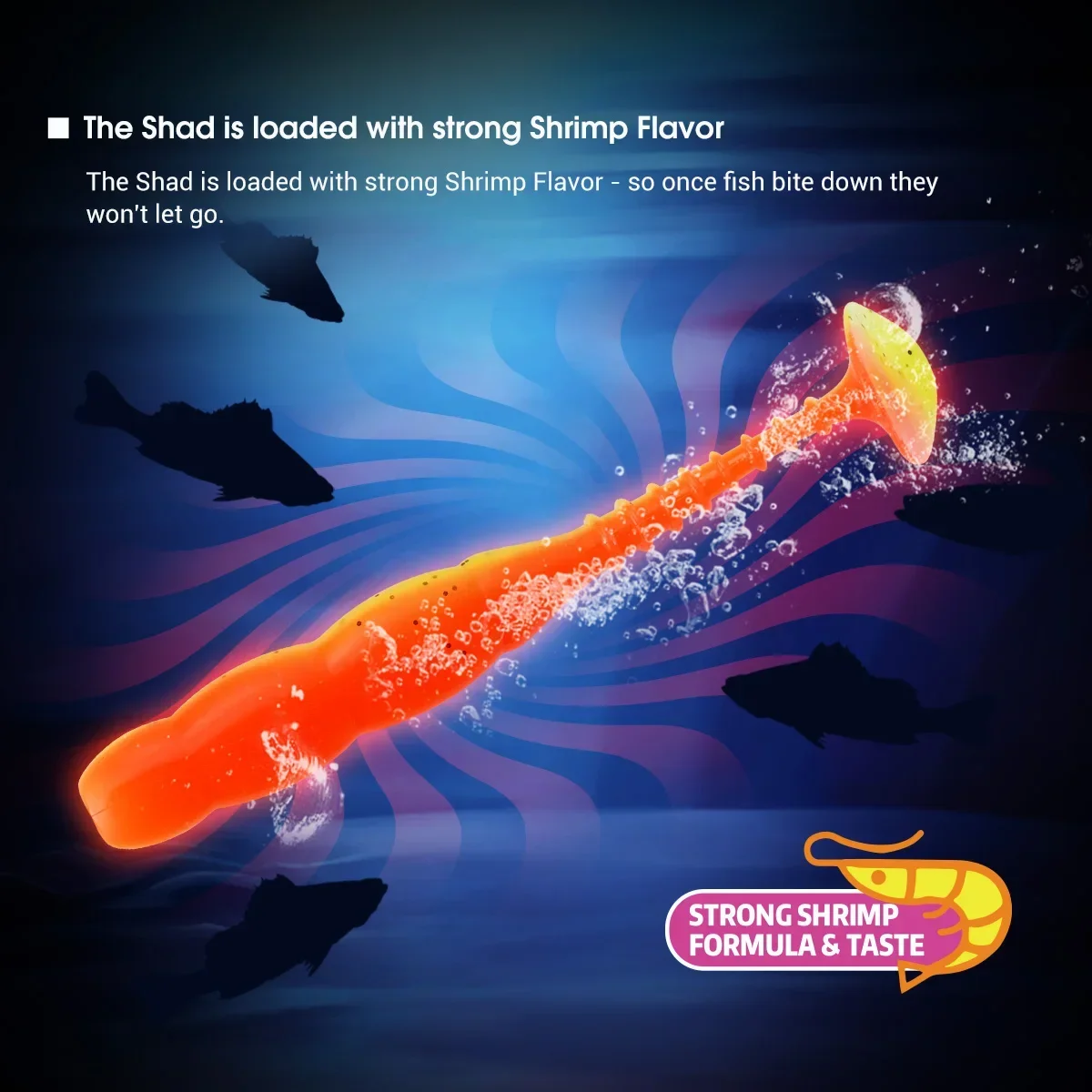 Noeby cebo suave 150mm 21g Ryan Shad Swimbait 6,5 "señuelo Artificial suave Wobblers Jig Head Minnow Bass Pike perca señuelo de pesca - imagen 5