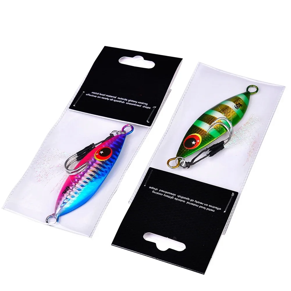 Topline Micro Jigging señuelo de paso lento Vertical10g 20g 30g 40g 60g cebo duro Jig Shore señuelo de plantilla de Metal lento aparejos de pesca de mar - imagen 5