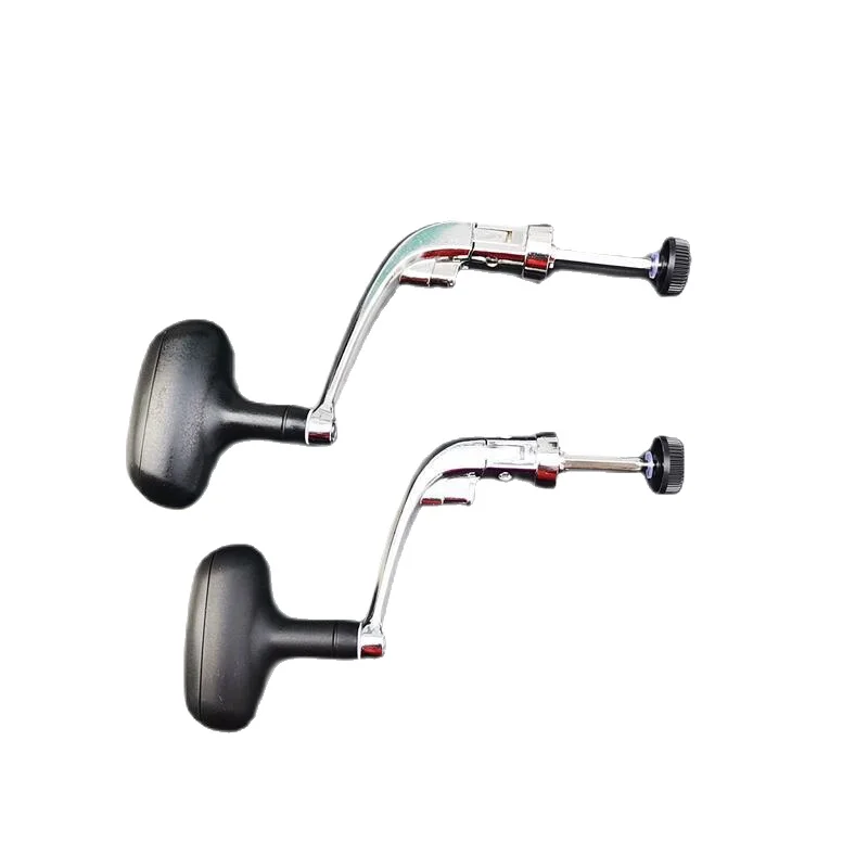 Carrete de pesca giratorio de acero inoxidable, manivela de carrete giratorio de metal completo, mango plegable, accesorios de carrete de pesca - imagen 2