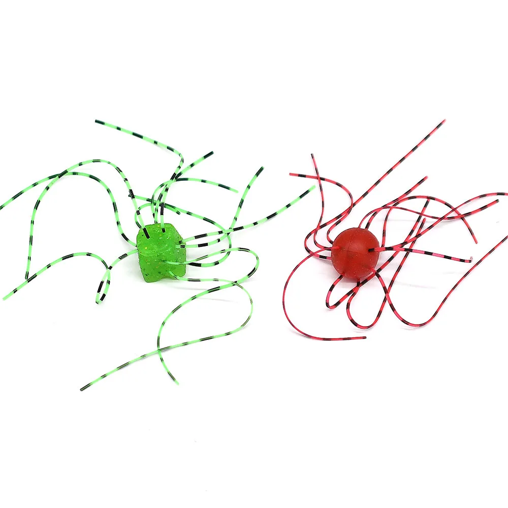 Juego de dados de señuelo de pesca suave Power Secret, faldas de silicona de alta densidad hechas a mano, accesorios de pesca con cebo de lubina, 5 uds. - imagen 3