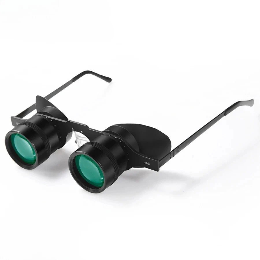 Gafas de pesca profesionales con Zoom HD 10x, nivel de luz bajo, película verde ultraligera de vidrio para flotador de peces, gafas de sol telescópicas para exteriores - imagen 2