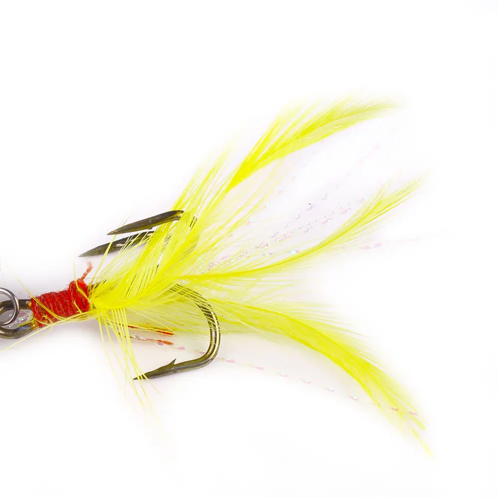 1 unidad/5 uds 8cm 10g cebos giratorios de pesca de lubina plantilla de metal señuelo cebo de pesca Spinner cuchara señuelos aparejos de pesca Walleye Zander pesca - imagen 4