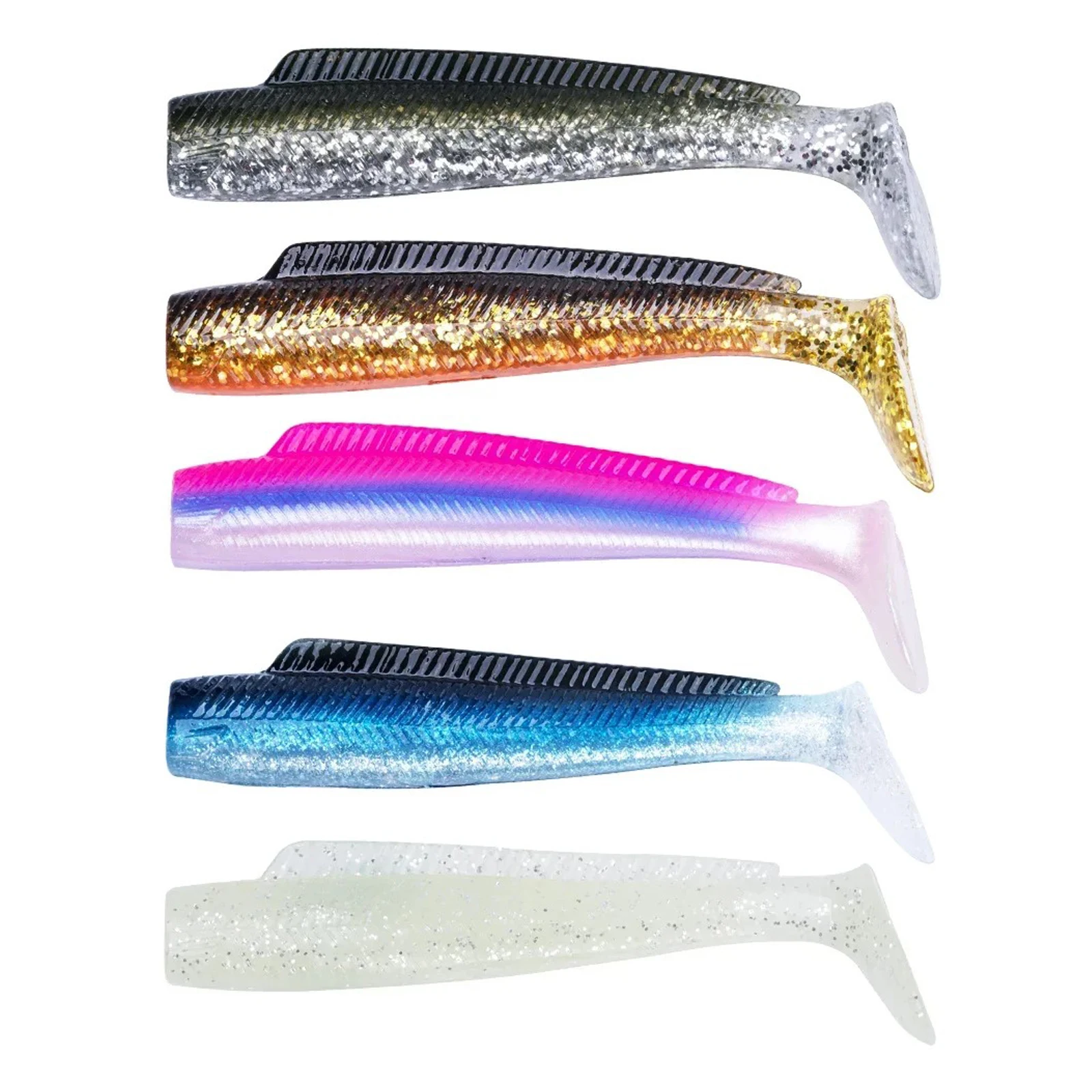Swimbait Goture Luna – Señuelo de vinilo con cola de goma - imagen 4