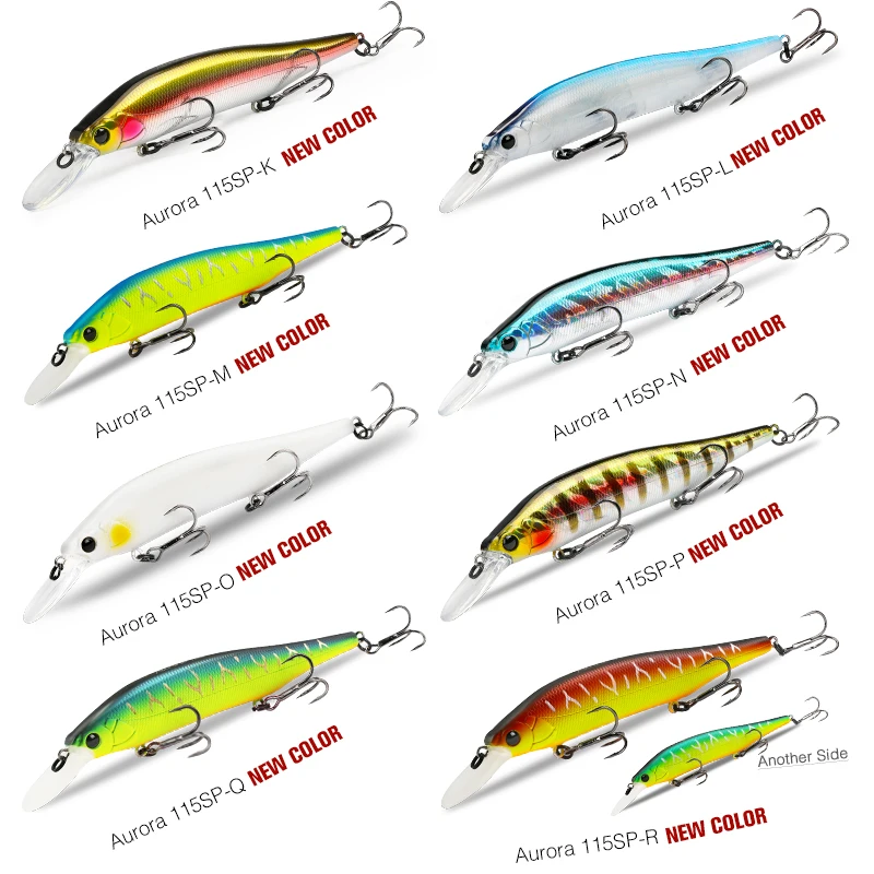 TSURINOYA 115mm 17,2g suspensión Minnow señuelo de pesca sistema de peso AURORA 115sp fundición larga Lucio Jerkbait cebos duros - imagen 4