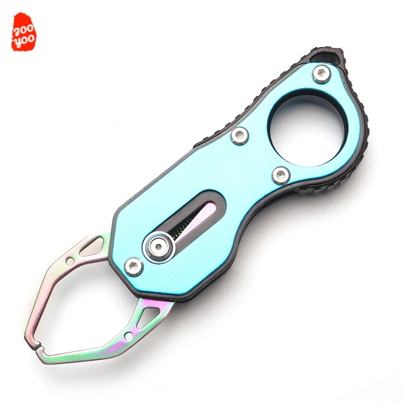 Mini controlador de pescado con agarre de pescado, alicates de microcontrol Luya de acero inoxidable para quitar el gancho, abrazadera para la boca, agarrador de peces portátil - imagen 2