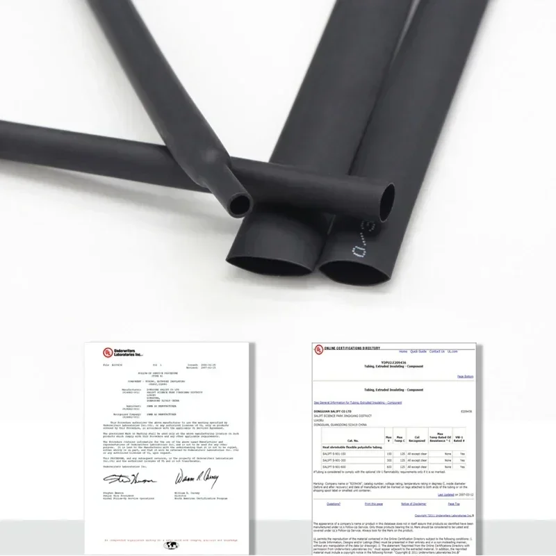 Tubo termorretráctil de 1 ~ 40m 2:1, diámetro negro de 0,6mm ~ 180mm, reparación de cables, protector de Cable DIY, envoltura de tubo - imagen 5