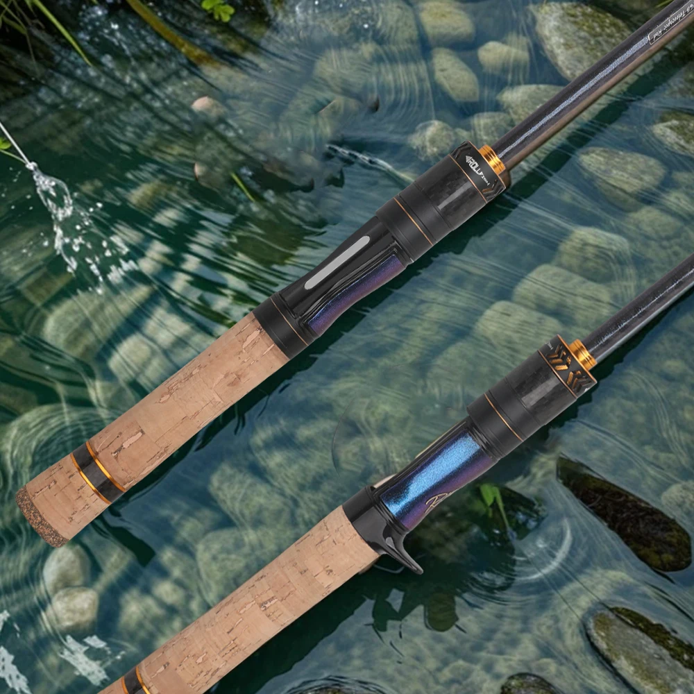 ROLLFISH UL ultraligero telescópico viaje fibra de carbono Spinning Casting trucha caña de pescar enviar 100m línea de pesca - imagen 3