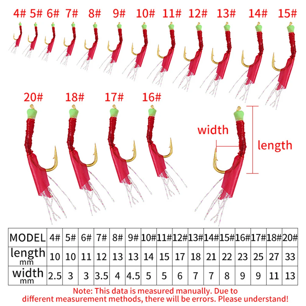 5 paquetes de plataformas Sabiki, cebo de mar de piel de pescado biónico, anzuelo de cuerda de púas de plumas artificiales con cuentas luminosas, aparejos de Pesca - imagen 4