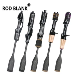 Caña de pescar de carbono para trucha, kit de mango de fundición giratoria, Componente de construcción, accesorio de reparación DIY, 1 Juego