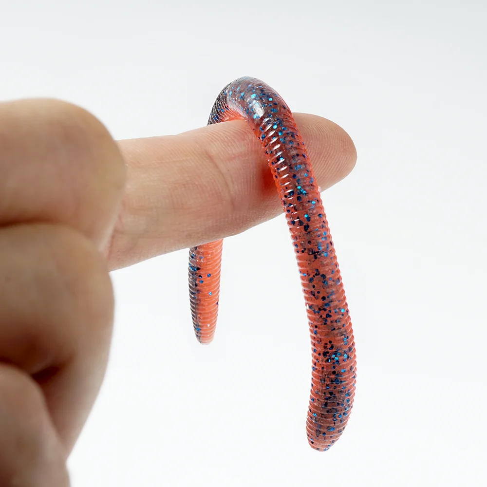 SUNMILE-señuelo de pesca suave Senko Worm Neko Rig, cebo Artificial de gusano de tierra, sábalo de silicona para pesca de lubina - imagen 4