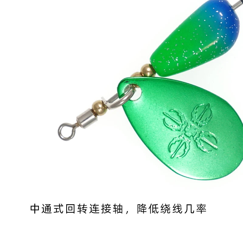 Magic WORKS-Spinners giratorios con hoja de cuentas de tungsteno para pesca, 2,7g, 3,5g, 5g, 7g, señuelo para trucha, cebo Artificial giratorio - imagen 5