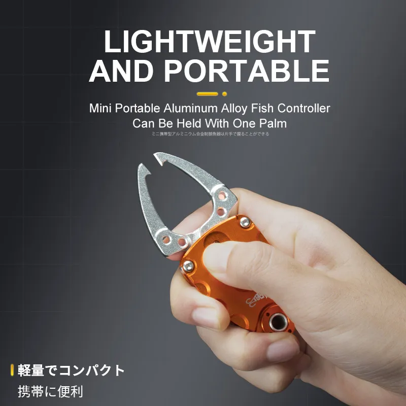 TEASER WBL-810 Mini agarre de pesca aleación de aluminio agarre de labio de pesca portátil versión mejorada Control de esfuerzo de pescado fuerte - imagen 4