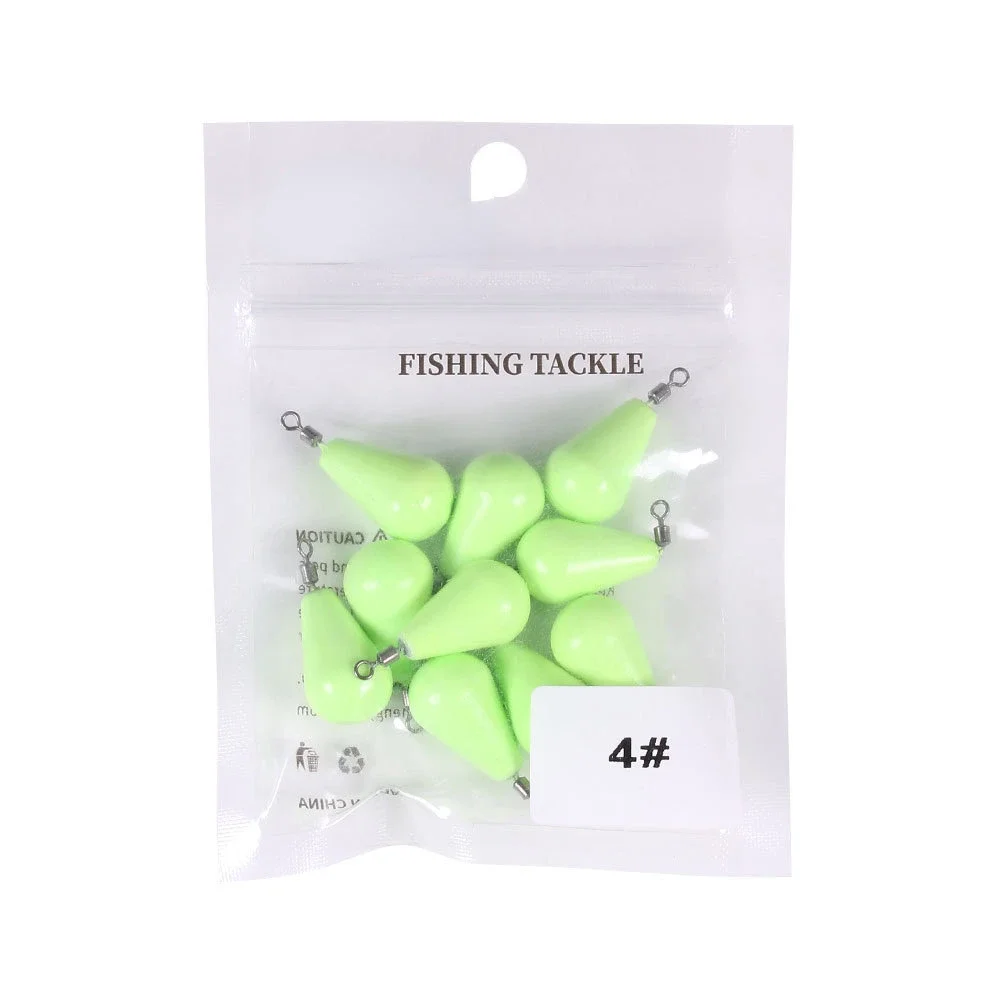 Colgante luminoso de plomo en forma de gota de olivo, 12GRocky, plataforma de pesca, accesorios de pesca, herramientas de pesca - imagen 3