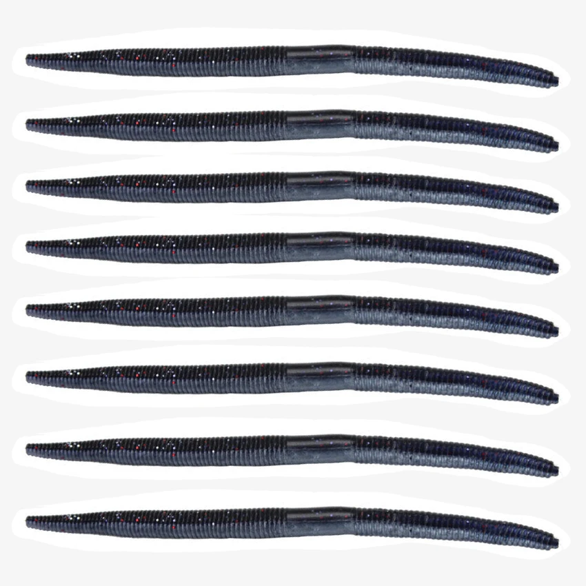 Senko Worm vinilos 100-140mm para lubina – Wacky y Texas Rig - imagen 4
