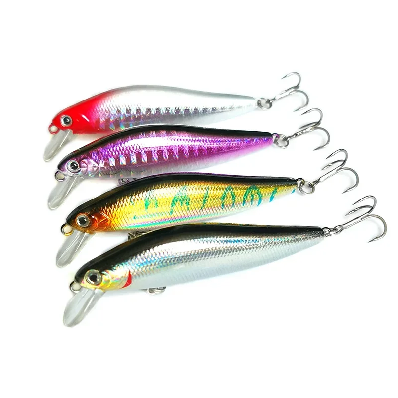 OUTKIT 1 Uds señuelo de Pesca Minnow 7g10g cebo Artificial hundido ojos 3D Wobblers de plástico aparejos Pesca sistema magnético de fundición lejana - imagen 4