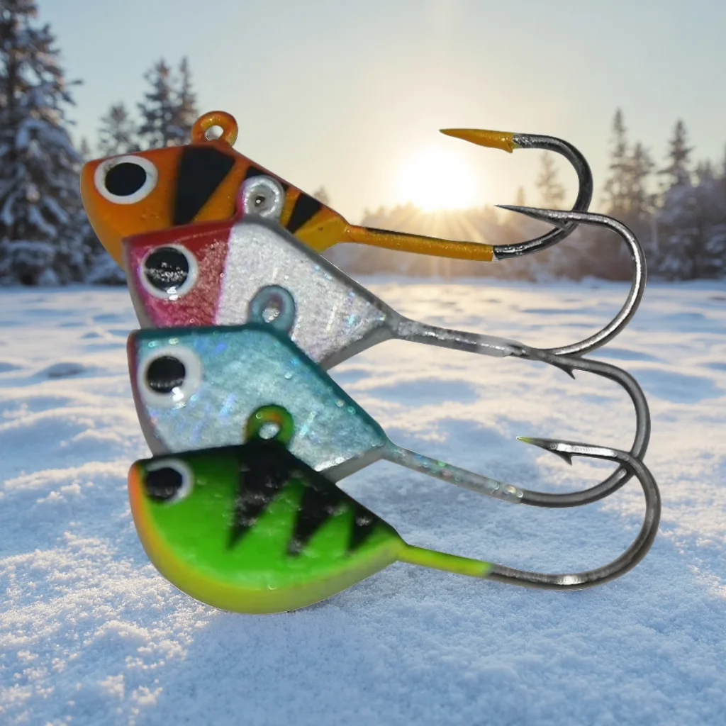 TAKEDO SP03 Jig Head metálico para pesca en hielo – Carpa y lubina - imagen 4