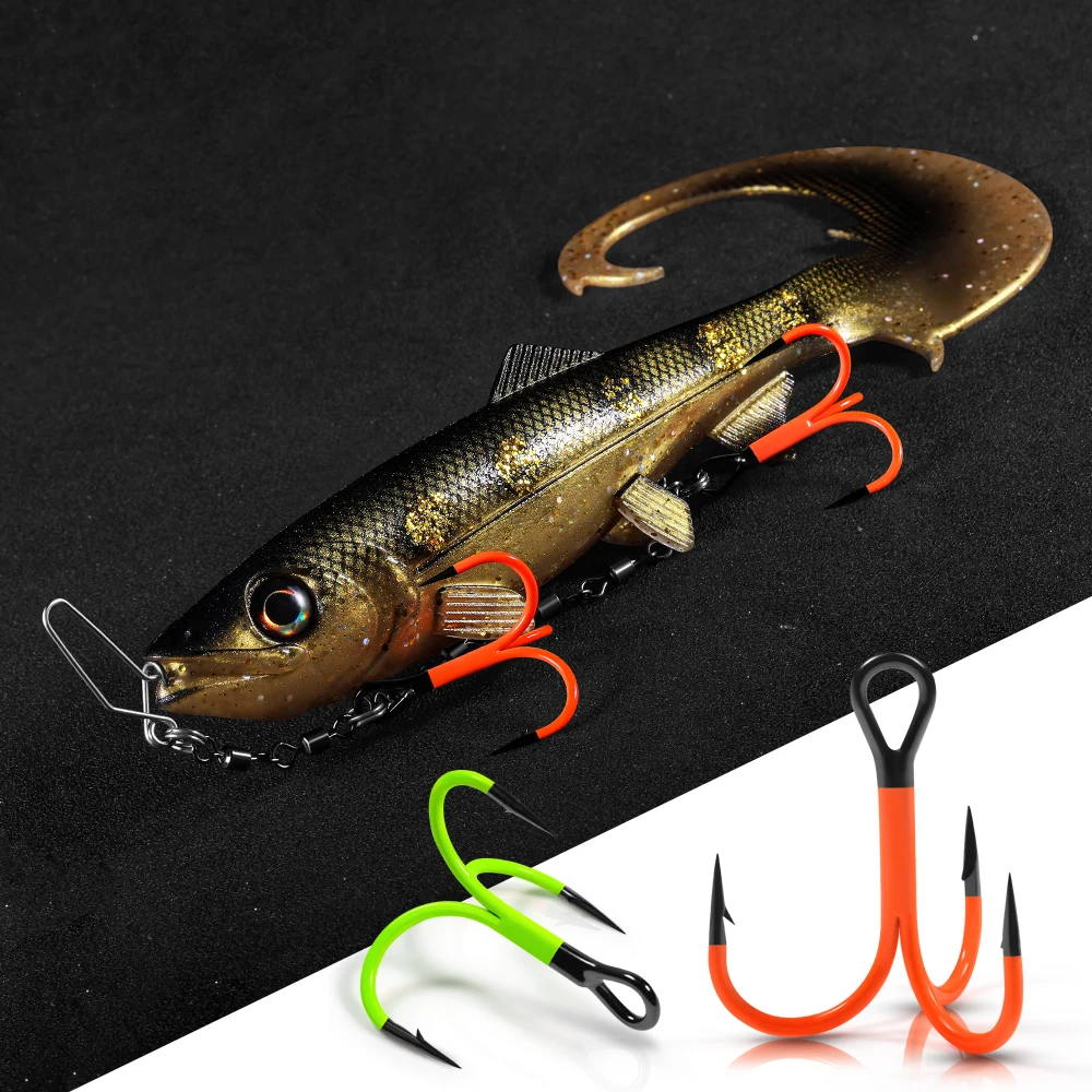 Anzuelos triples Spinpoler – 2X fuerte con punto UV recubierto para swimbait - imagen 5