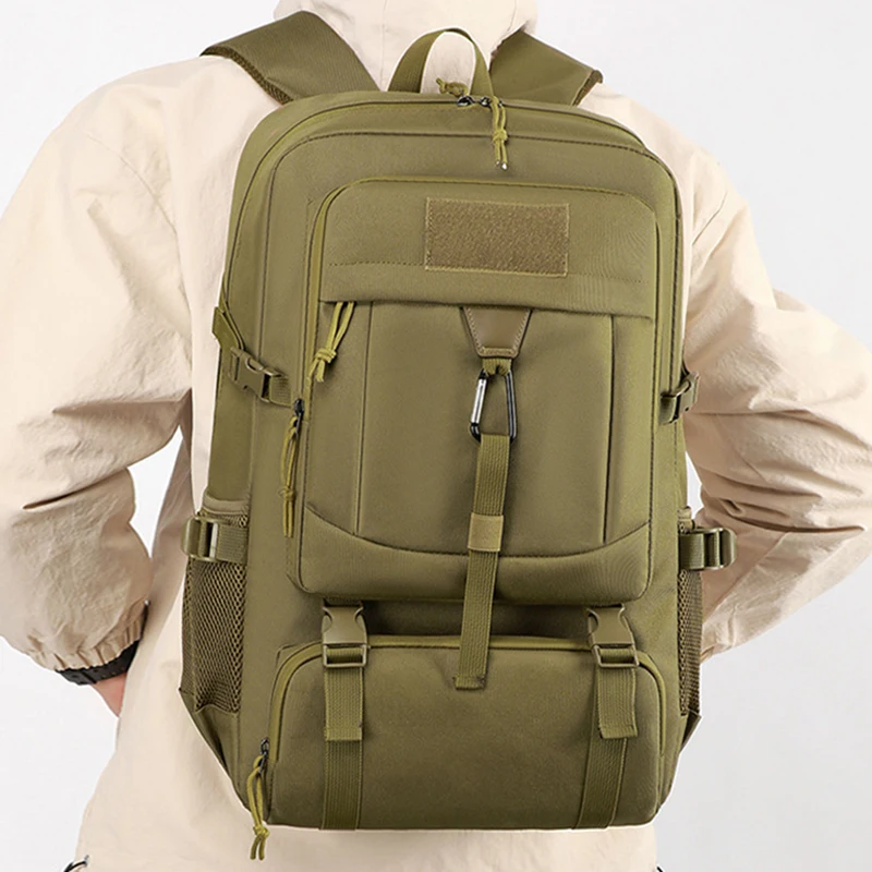 Mochila de pesca táctica al aire libre, gran capacidad, transpirable, versátil, para senderismo, escalada, equipaje de viaje al aire libre, mochila - imagen 5