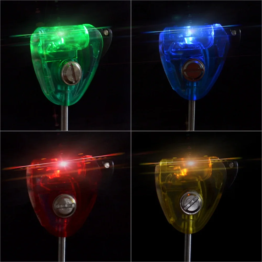 Swingers de pesca LED iluminados, indicador de caída para pesca de carpa, 2 unidades - imagen 4