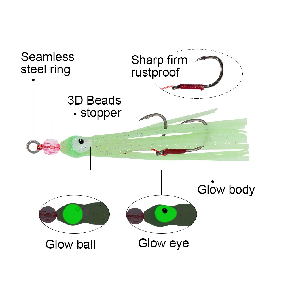 ORJD Inchiku Jig Head cebo de pesca en el mar, Wobbler, Snapper, besugo de mar, Japón, Kingfish, Snapper, Grouper, señuelo de pesca de cebo lento - imagen 3