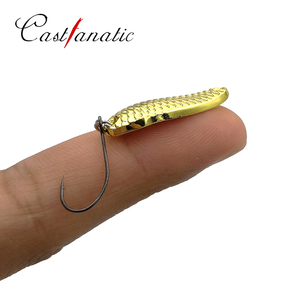 Castfanatic 2,5g 3,5g 5g dragón cuchara de Metal cebo Mini Wobbler señuelo aparejos de pesca artificiales para trucha lubina Shad Lurs 6 unids/set - imagen 3
