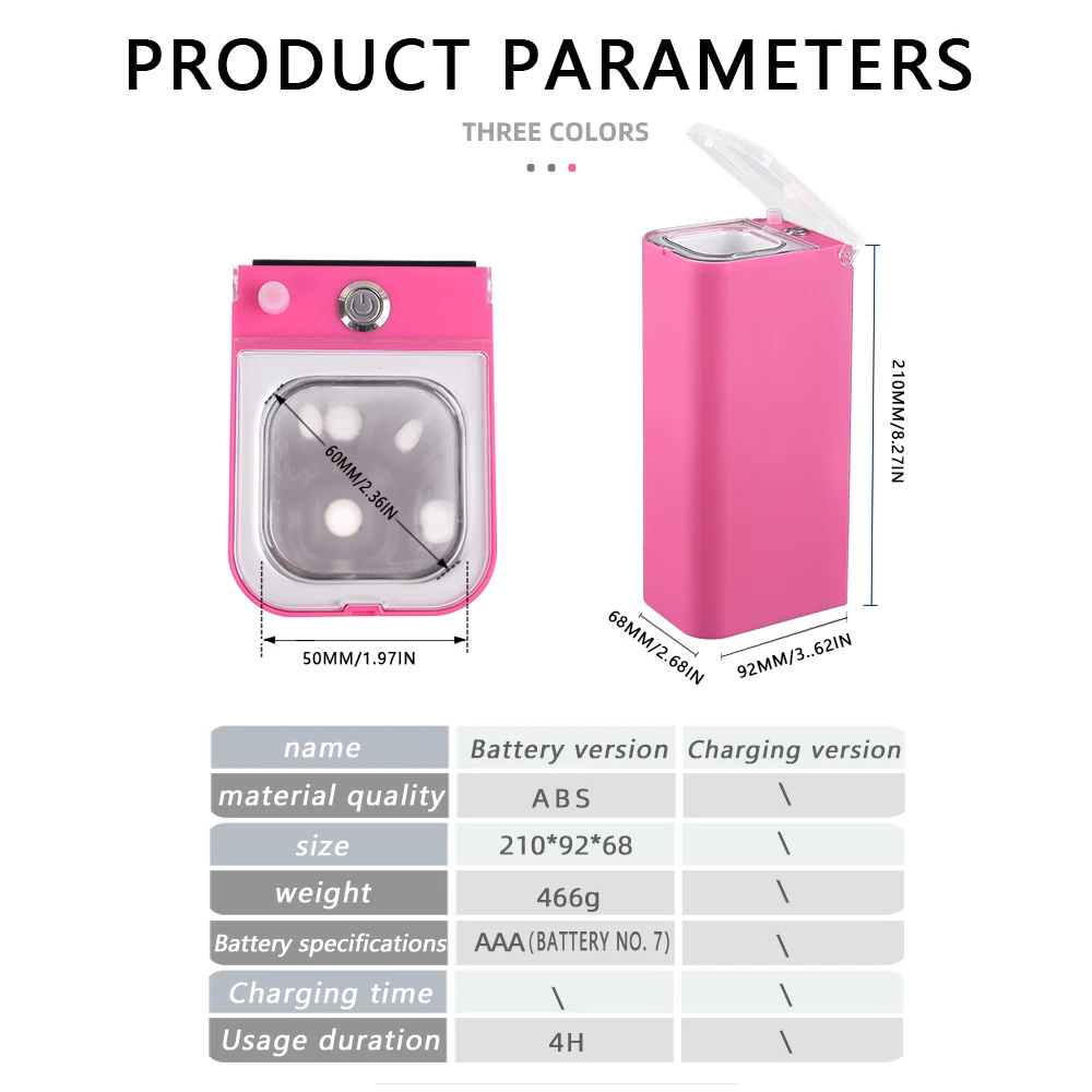 Luz LED UV recarga para señuelos luminosos – Acumulador grande - imagen 5