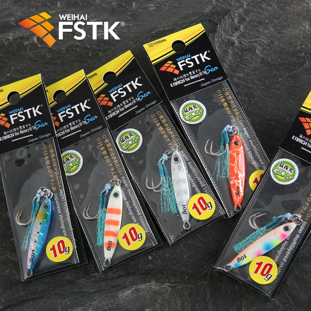 FSTK-señuelo de pesca de Metal de gota lenta, Micro plantilla de 3g, 5g, 7g, 10g, 15g, cuchara de Jigging de fundición a tierra, aparejos de cebo Artificial, novedad - imagen 3